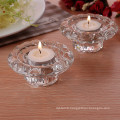 Simple Crystal Glass Tealight Holder for Home Decoration